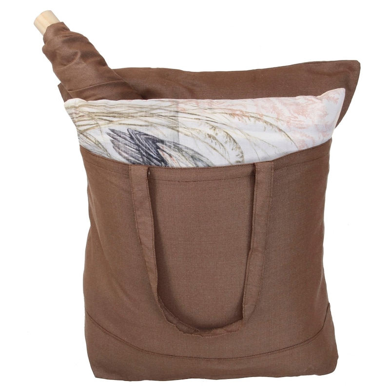 Magnolia Casual Swing Set 4 piece - Chocolate Solid w/ Beach Path