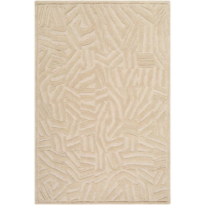 Livabliss Brook Modern Area Rug - 2' x 3' - Cream/Tan