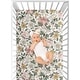 preview thumbnail 6 of 4, Sweet Jojo Designs Vintage Floral Boho Girl Muslin 100% Cotton Fitted Crib Sheet - Pink Bohemian Shabby Chic Flower Farmhouse
