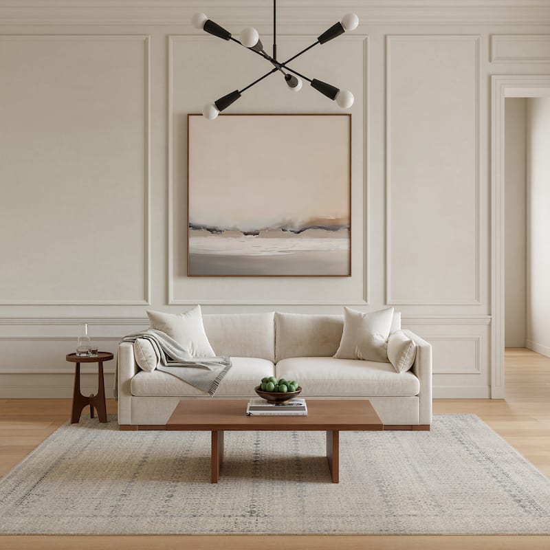 Nourison Home Sultana Indoor only Blue Moroccan Area Rug - Ivory/Blue - 9' x 12'