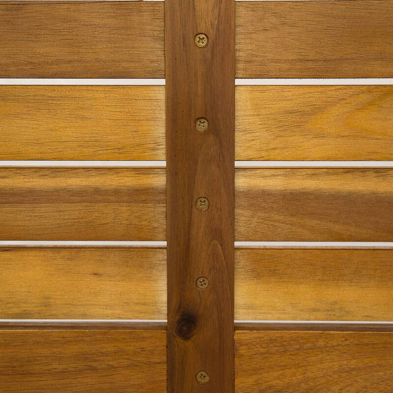 Roomfitters 3-Piece Outdoor Dining Set, Modern Patio Furniture, Acacia Wood Table & 2 Chairs with Cushions