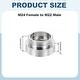 preview thumbnail 9 of 26, Faucet Aerator Adapter, Male to Male Brass Faucet Adapter with Washer for Kitchen Bathroom Sink Water Filter - Silver M24 Female to M22 Male, 13mm Length