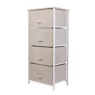 Simplify  4 Drawer Storage Chest in Beige