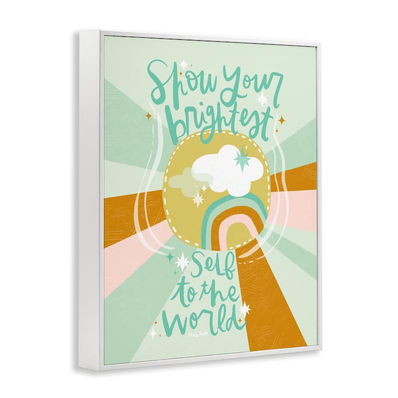 Stupell Show Your Brightest Self Framed Giclee Art Design By Mandy Ford Art + Illustration