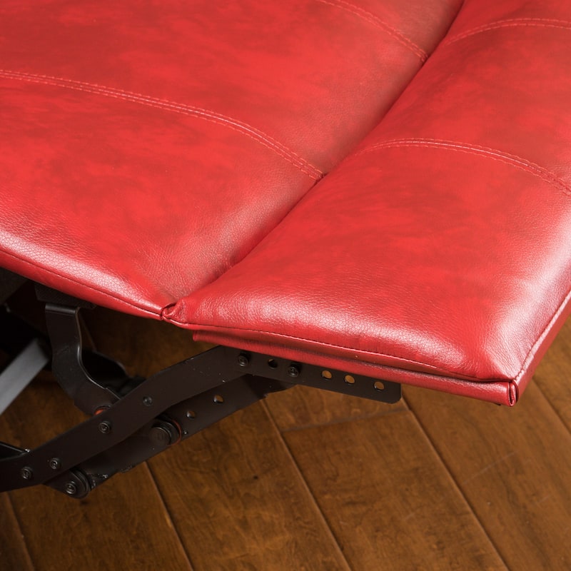 Hawthorne PU Leather Glider Recliner Chair by Christopher Knight Home