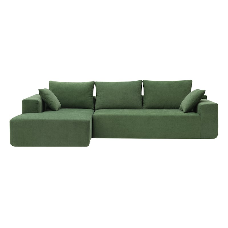 [VIDEO provided] [New] 109*68" Modular Sectional Living Room Sofa Set, Modern Minimalist Style Couch, Upholstered Sleeper Sofa f