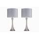 Option Brushed Nickel/Grey Sparkling Shade