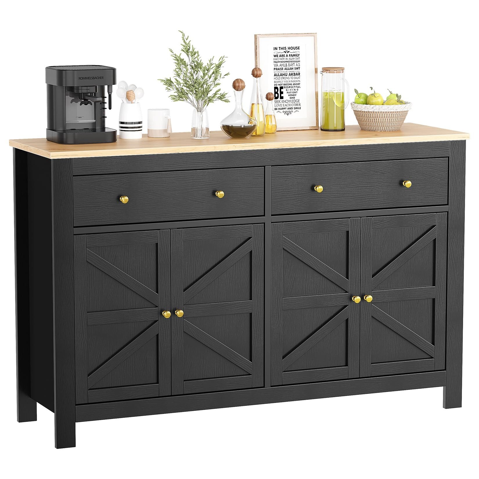 Sideboard Buffet Cabinet With Storage, 55 Sideboard Buffet Cabinet With Storage, 55