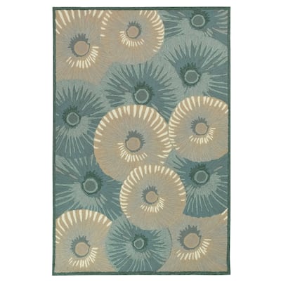 Liora Manne Capri Pleated Inkcap Indoor/Outdoor Rug