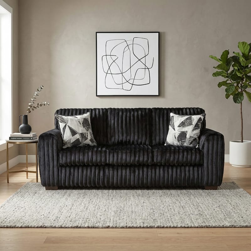 Roundhill Furniture Nolan 2-Piece Living Room Set, Sofa and Loveseat