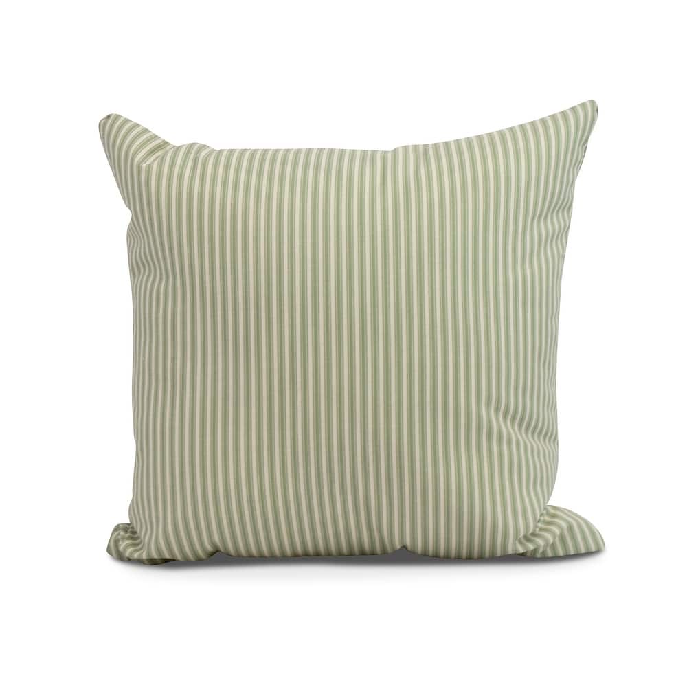 20 x 20 inch Ticking Stripe Outdoor Pillow