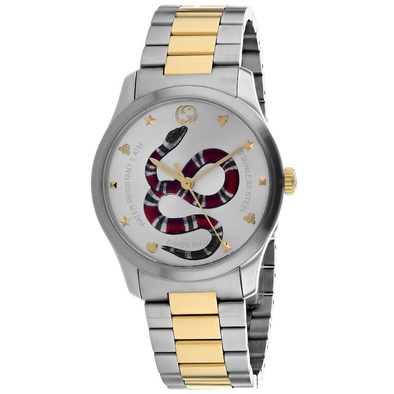 Gucci Unisex's G-Timeless Silver Dial Watch - YA1264075 - One Size