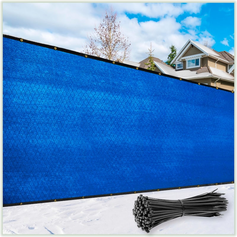 ColourTreeUSA 10 ft. Length Fence Privacy Screen Windscreen Cover Fabric Shade Tarp Netting Mesh Cloth Commercial Grade 170 GSM