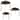 Leaf Shape Metal Nested Side Tables, Set of 3