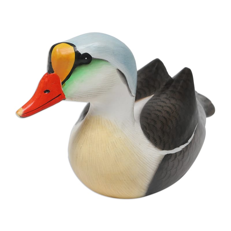 Novica Handmade King Eider Wood Statuette