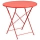 preview thumbnail 21 of 23, 30-in. Round Steel Folding Patio Table Set w/ 4 Chairs