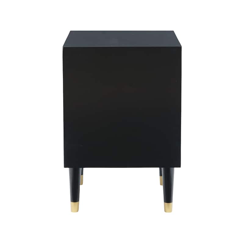 Carson Carrington Geo Wood Nightstand