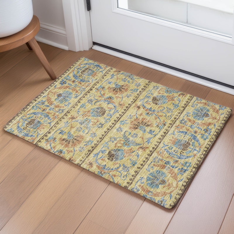 Machine Washable Indoor/ Outdoor Global Alix Chantille Rug