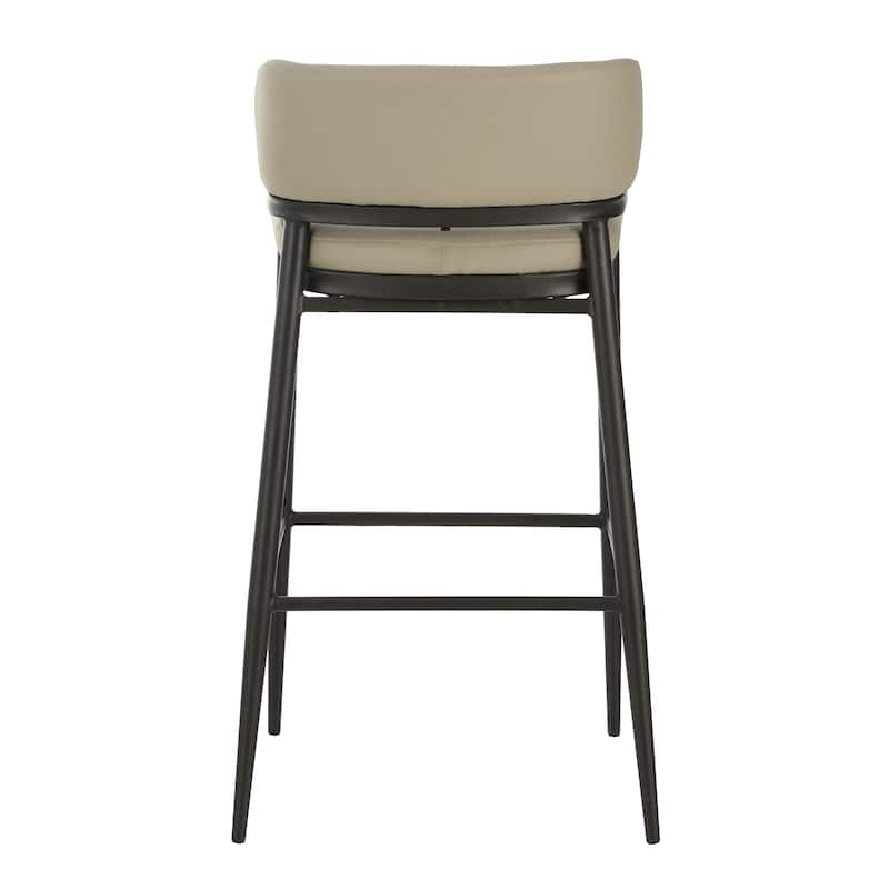 Christopher Knight Home - Mason Metal and Leathaire Barstool (Set of 2)