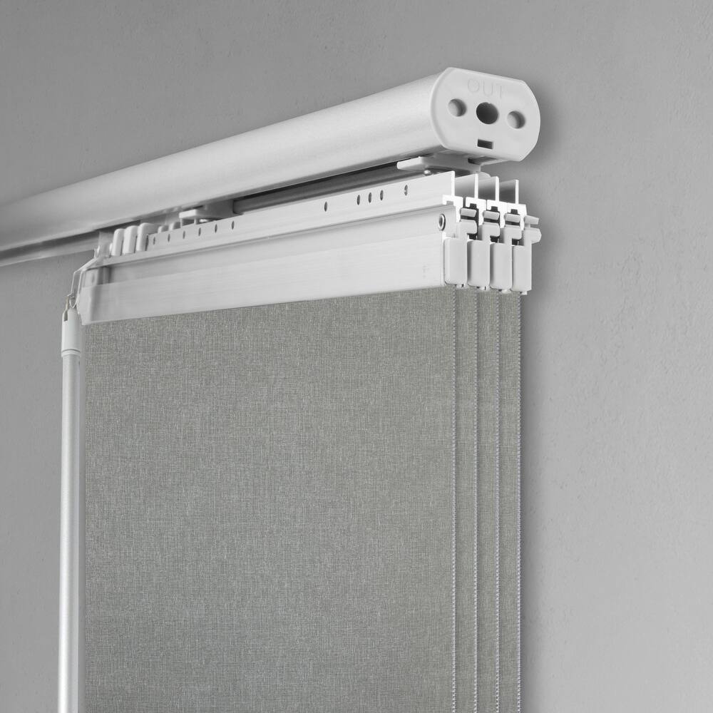 InStyleDesign Lucinda 4-Panel Single Rail Panel Track Extendable 48"-88"W x 94"H, Panel width 23.5" - 88"W x 94"H