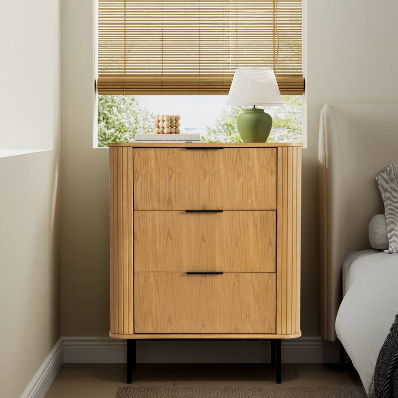 Nightstand with 3 Drawers