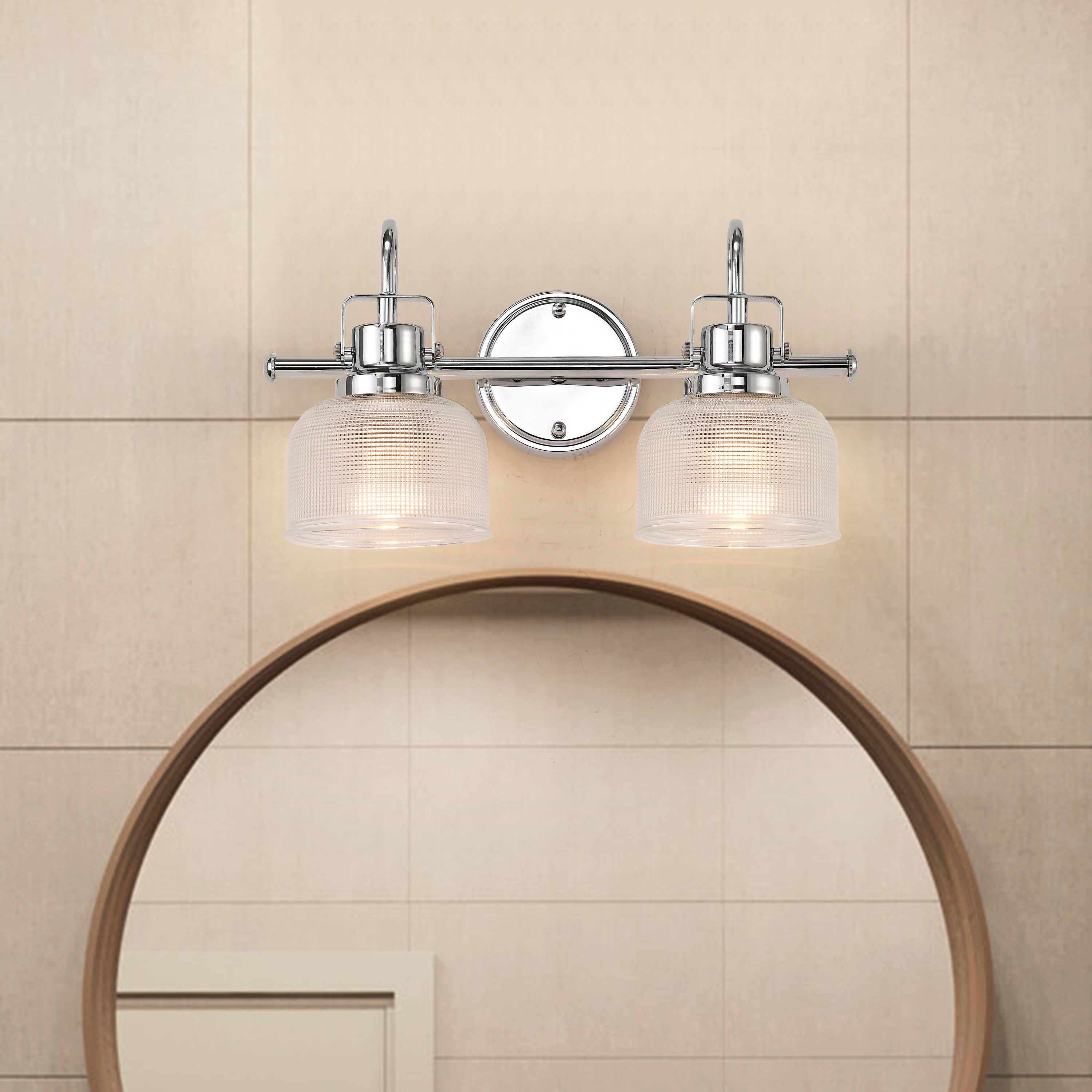 Dharla 2-Light Wall Sconce - Chrome