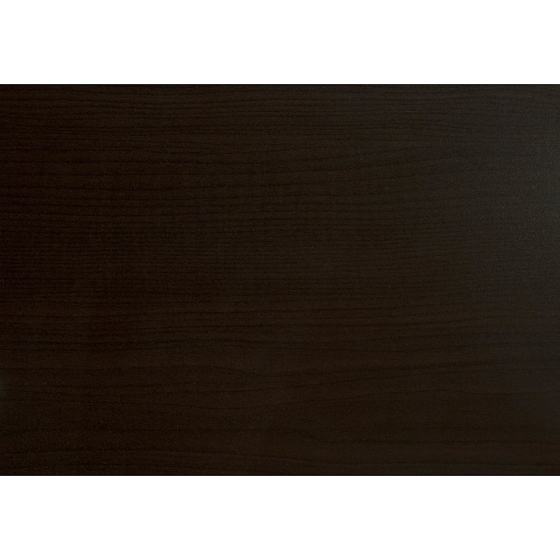 Wood Veneer Computer Desk with Black Metal Base and Rectangular Shape