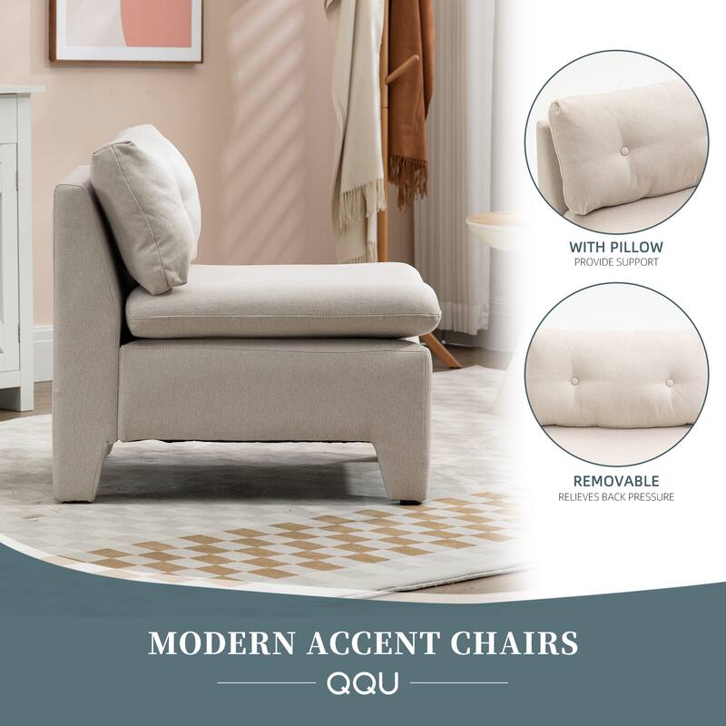 Cushioned deep seat, single lazy chair for Living room