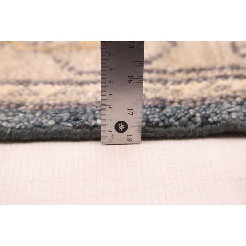 ECARPETGALLERY Hand-knotted Jules Serapi Navy Wool Rug - 8'1 x 9'10