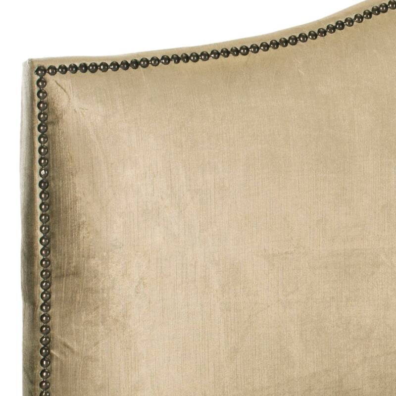 SAFAVIEH Somer Grey/ White Diamond Camelback Headboard