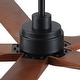 preview thumbnail 86 of 157, YUHAO SylvanAir Modern 52 in. Flush Mount Outdoor/Indoor Ceiling Fan with 3 Solid Wood Blades and DC Reversible Motor