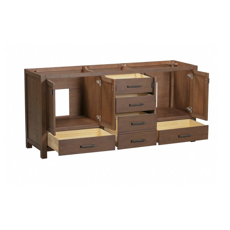 Avanity Modero 72 in. Double Sink Bathroom Vanity with Engineered Stone Top - 73"W x 22"D x 35"H