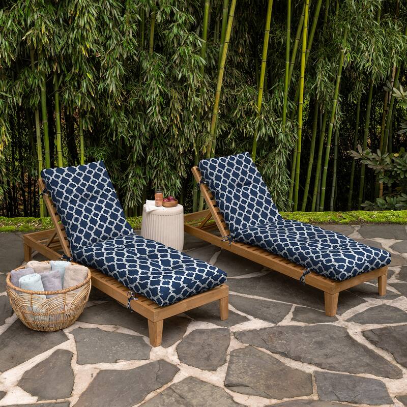 ARDEN earthFIBER Outdoor Tufted Chaise Cushion, 22 x 76