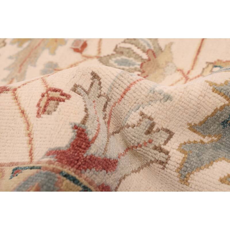 ECARPETGALLERY Hand-knotted Jules Serapi Ivory Wool Rug - 7'11 x 9'11