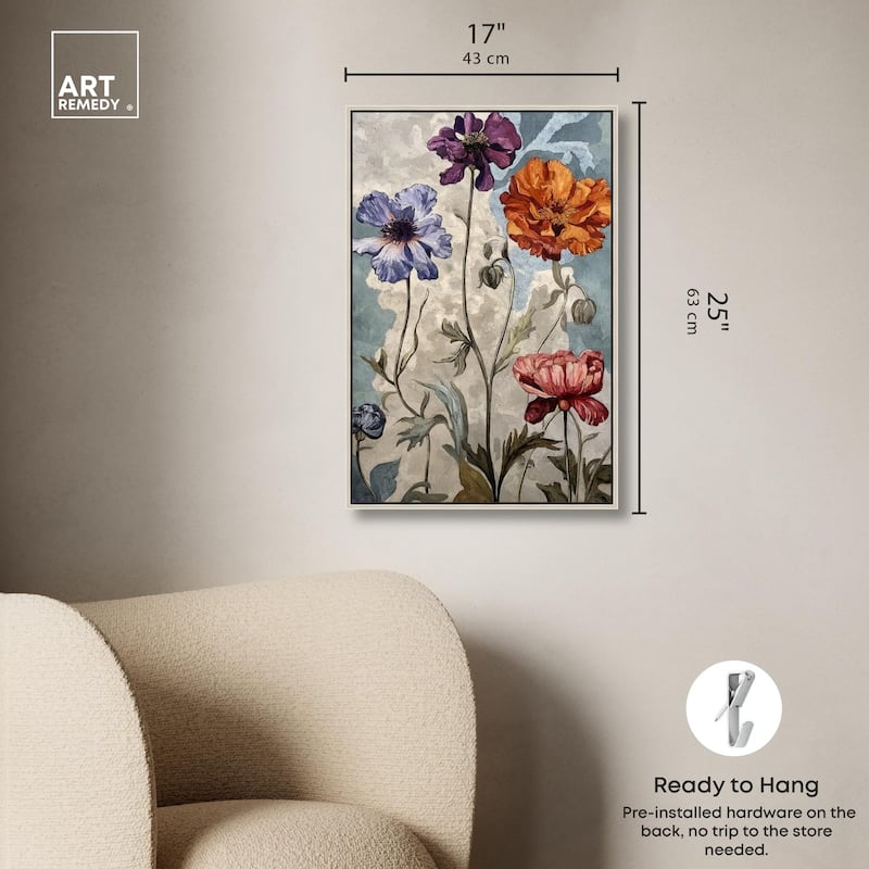Hued Blossom III Canvas by Art Remedy