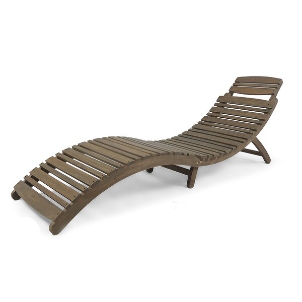 Acacia wood hot sale chaise lounge