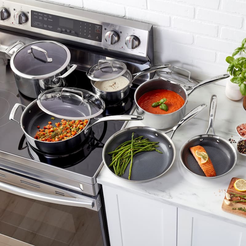 Henckels Paradigm Ceramic 10-pc Stainless Steel Dual Performance Cookware Set