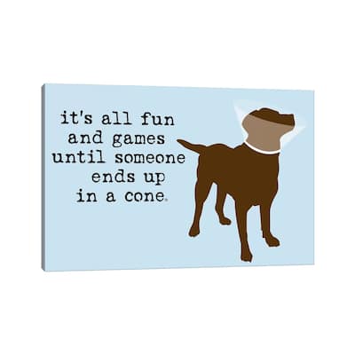 iCanvas "Fun And Games" by Dog is Good and Cat is Good Canvas Print