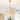 23" Vintage Brass 2-Tier Linen Adjustable Dimmable Chandelier Ceiling Light for Bedroom