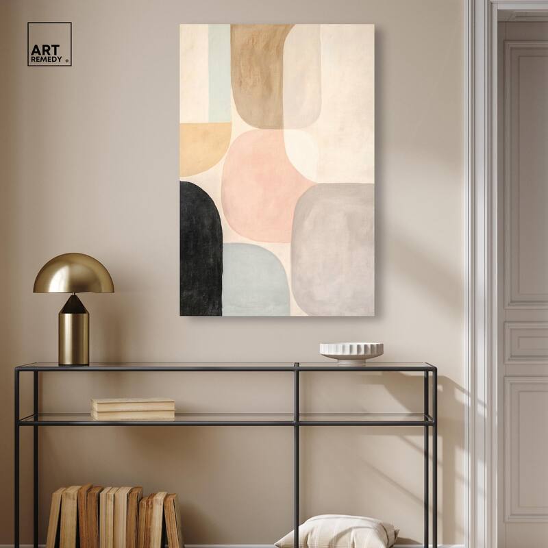 Soft Cubism II Canvas by Art Remedy, Gallery Wrapped