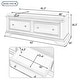 preview thumbnail 20 of 18, Merax Wood Storage Bench with 2 Storage Drawers, Fully Assembled