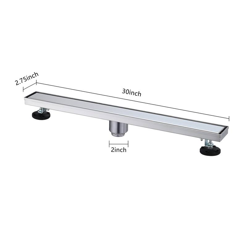 Topcraft 12/24/28/30/32/36-inch Stainless Steel Linear Floor Drain