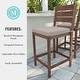 preview thumbnail 6 of 20, Martha Stewart 2PK All-Weather Patio Bar Stools with Seat Cushions - 19.5"W x 22.5"D x 44.5"H