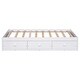 preview thumbnail 4 of 13, Concise Platform Storage Bed Frame with 3 Drawers for Twin Mattress, White