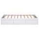 preview thumbnail 13 of 23, Space-Saving Twin Size Platform Storage Bed with 3 Drawers - Pine Wood Frame, Available in 3 Colors