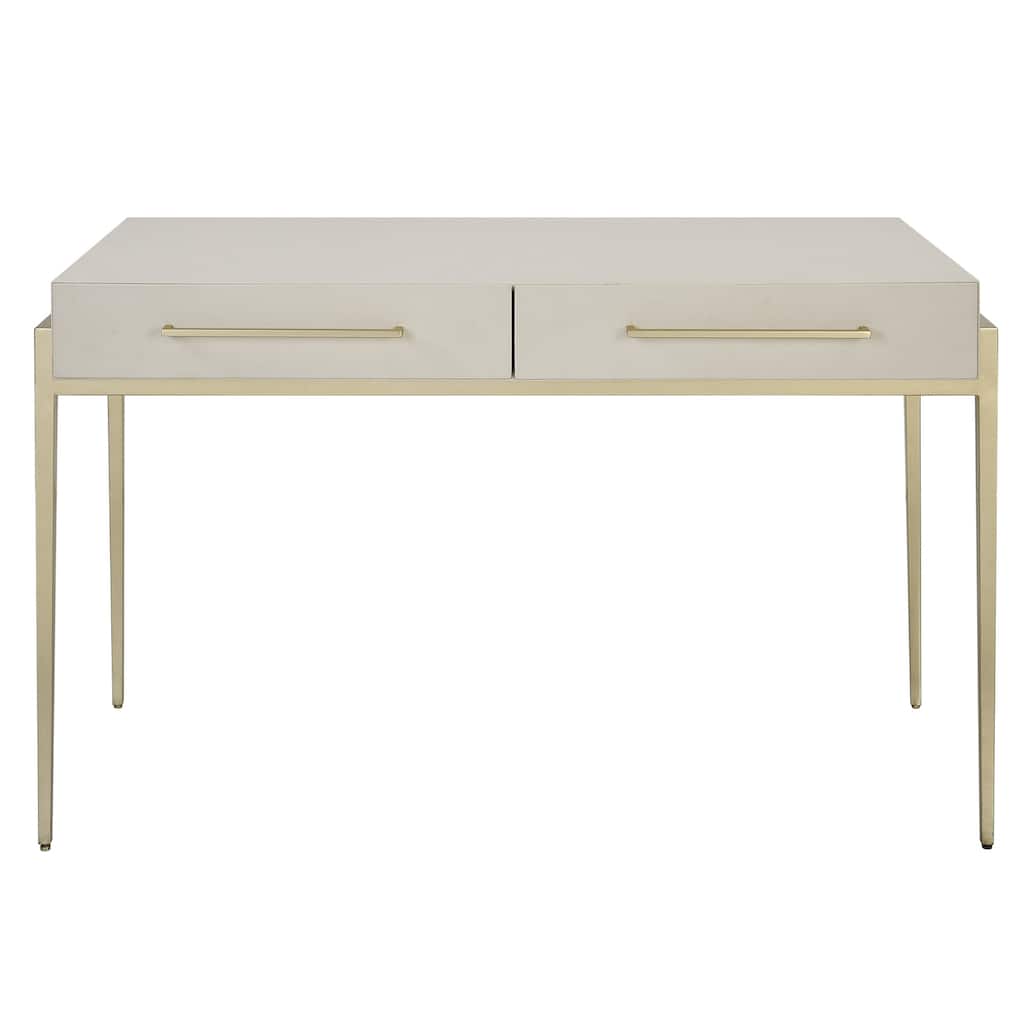 Uttermost 22900 48" MDF and Metal 2 Drawer Writing Desk