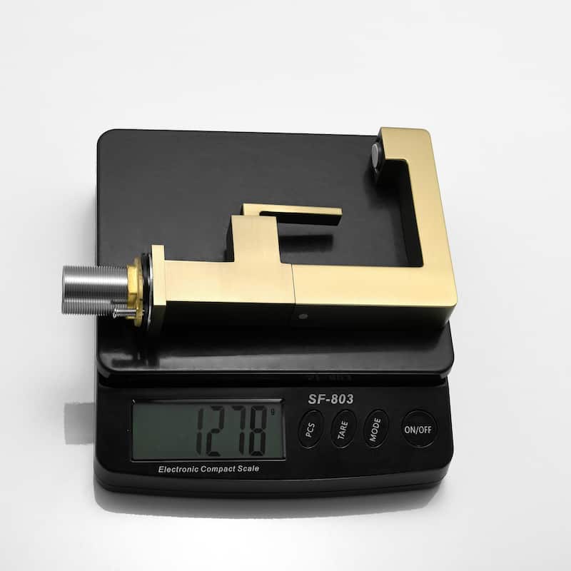 7.8"-11.8"H Solid Brass Single Handle Single Hole Bathroom Sink Faucet