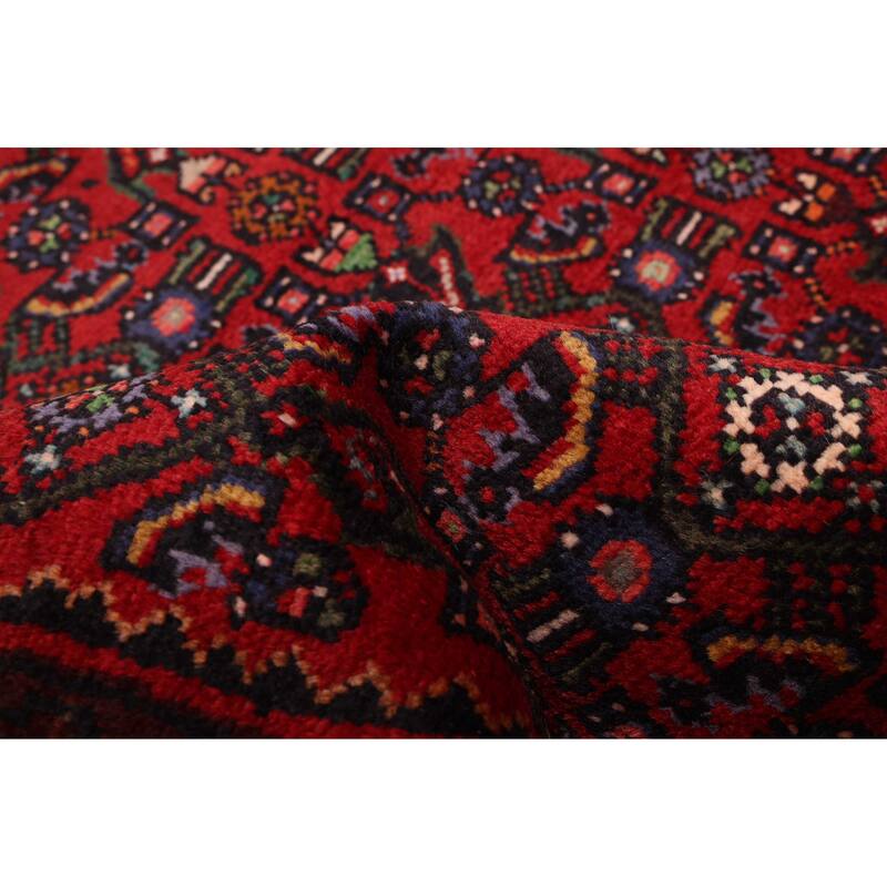 ECARPETGALLERY Hand-knotted Andelz Red Wool Rug - 3'7 x 9'9