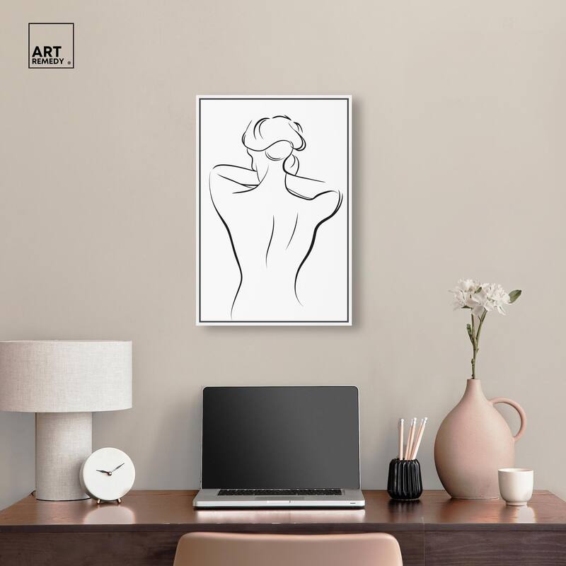 Woman in Contour II Canvas by Art Remedy