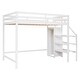 preview thumbnail 7 of 7, Modern Style Full Size Loft Bed withStaircase and Built-in Storage Wardrobe.